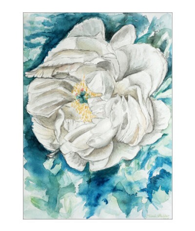 Krinkled white Poster