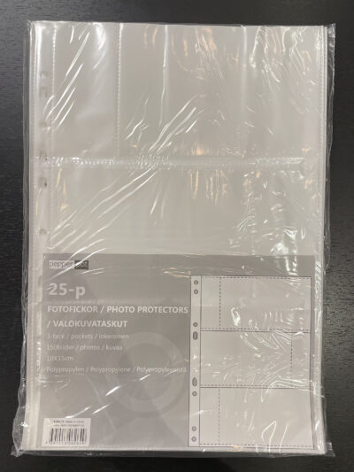 Fotofickor 25-pack 3-fack 10x15cm