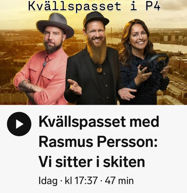 Ikväll fick vi gästa SR P4 Göteborg Kvällspasset när de hade temat: ”Sitter i skiten” Där olika yrken togs upp som just nu har det extra stressigt.
För vår del med att fixa studentskyltar 🪧👩🏼‍🎓